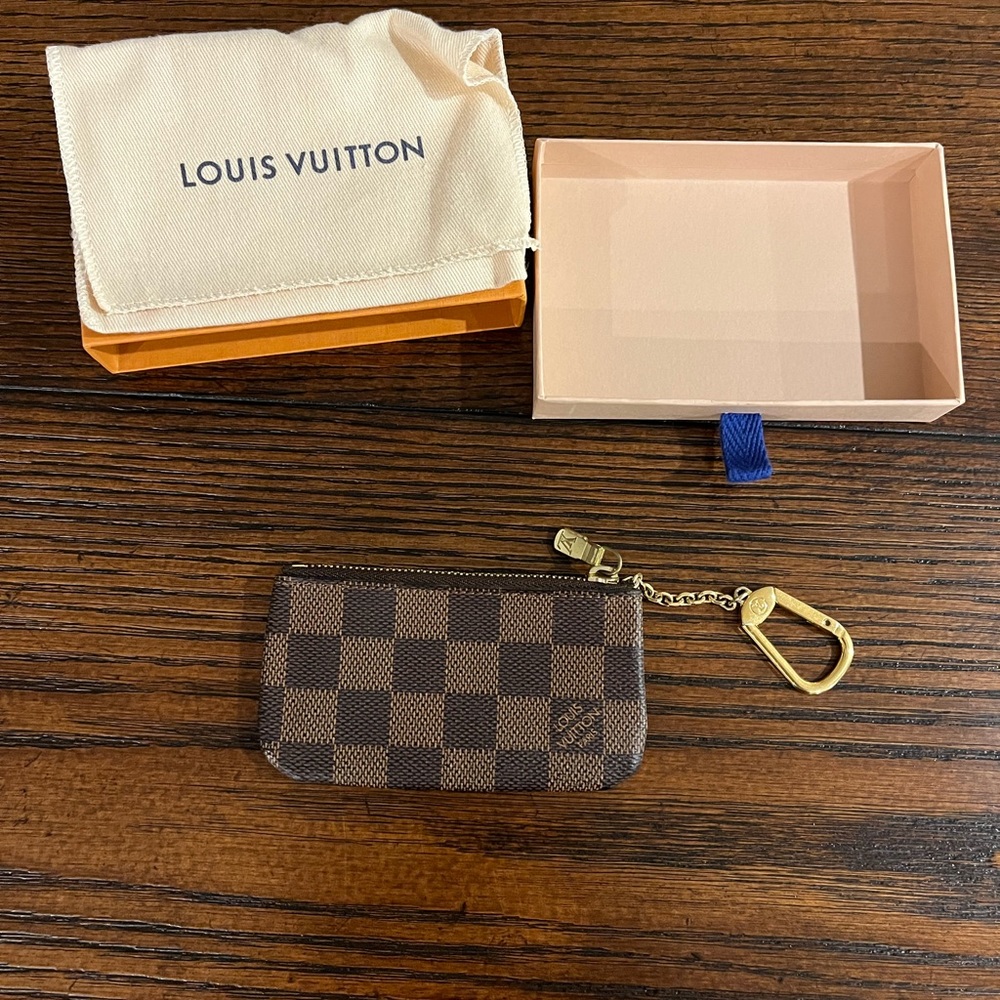 Louis Vuitton Key Pouch Brown Damier Ebene